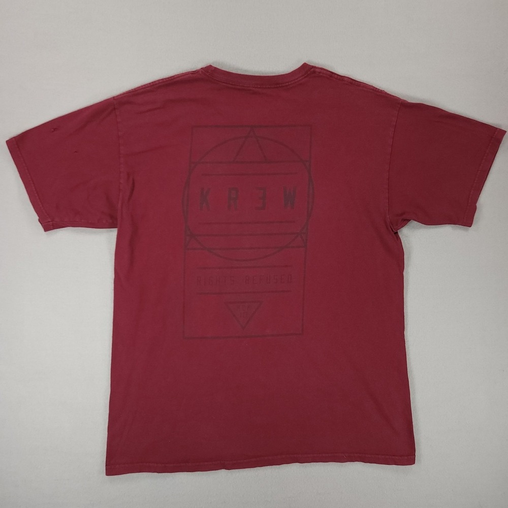 KR3W Skateboarding T-Shirt Mens Large Graphic Print